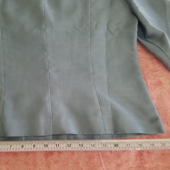 Jessica Howard Light Blue Beaded Jacket - Picture 4 of 8